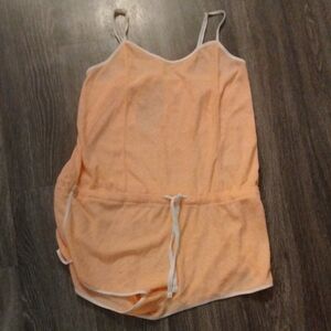O.P.- Y2k Orange Terry Romper Size L